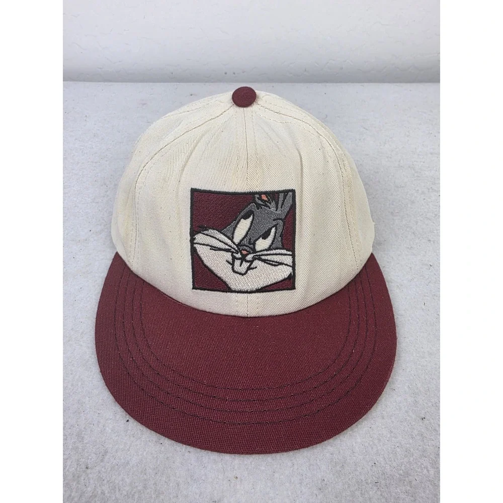 Vintage 1992 Acme Kids Bugs Bunny Snapback Hat Cap Youth USA Made Embroidered‎